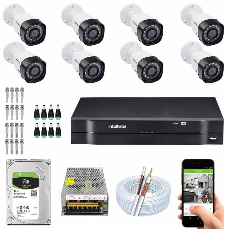 Onde Encontro Kit Cftv Dvr Intelbras Jaguaré - Dvr Cftv