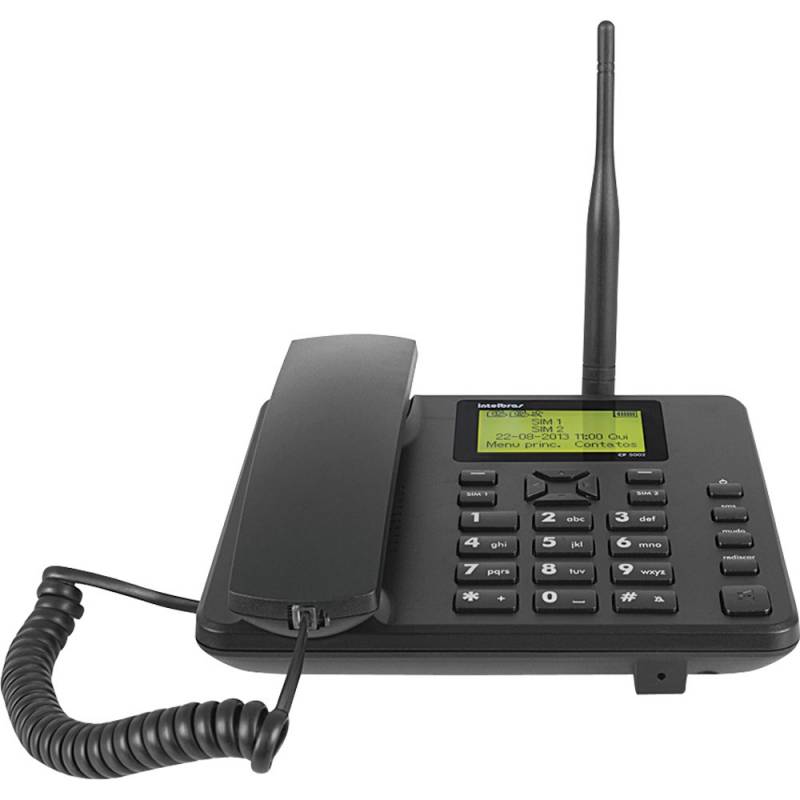 Telefone de Mesa com Chip Centro - Aparelho Fixo de Telefone